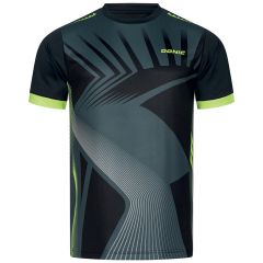 Donic T-Shirt Sector Black/Grey/Lime