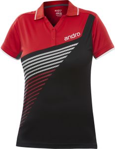Andro Shirt Harris Women Black/Red